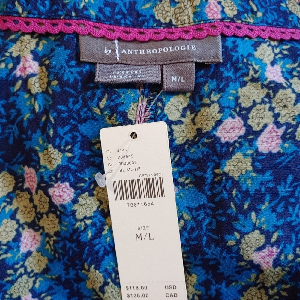 Anthropologie Ditsy Floral Sleep Robe - Picture 13 of 14